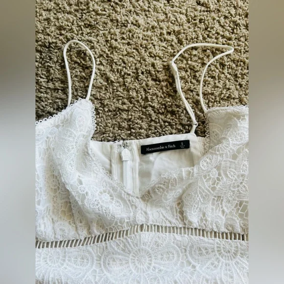 Abercrombie & Fitch White Lace Mini Dress - Picture 12 of 16